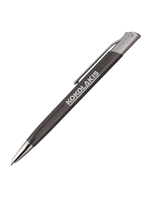 San Malo Gunmetal Pen - Black Ink w/Kokolakis Logo