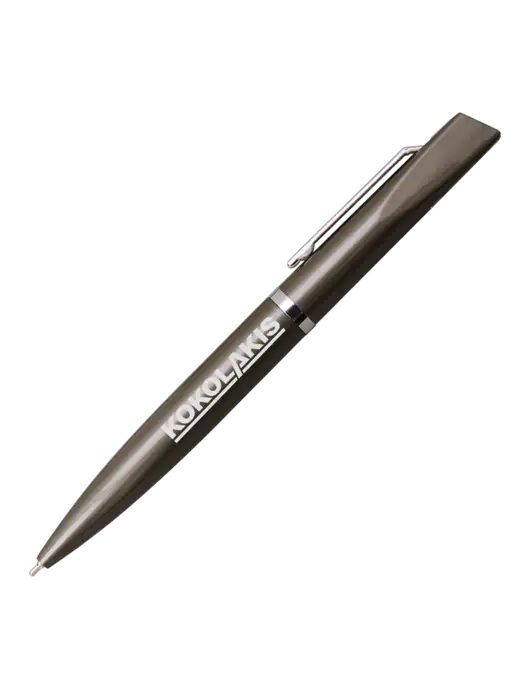 Santos Gunmetal Pen - Black Ink w/Kokolakis Logo