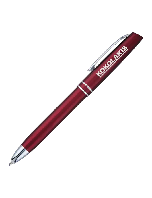 Maroon Anguilla Black Ink Pen w/Kokolakis Logo