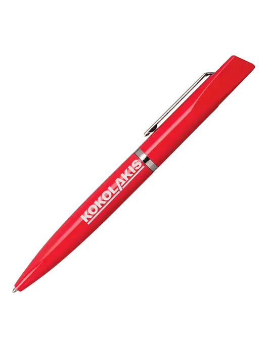 Santos Red Pen - Black Ink w/Kokolakis Logo