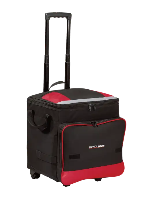 Red Rolling Cooler w/Kokolakis Logo