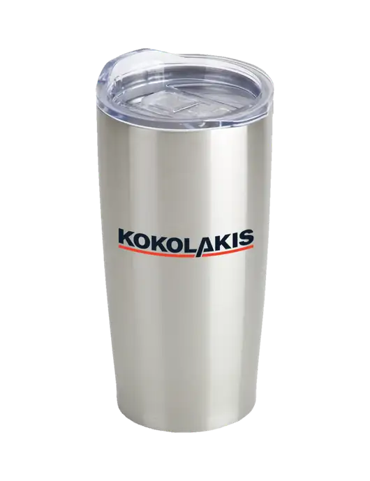 Society Silver 20 oz Insulated Tumbler w/Kokolakis Logo