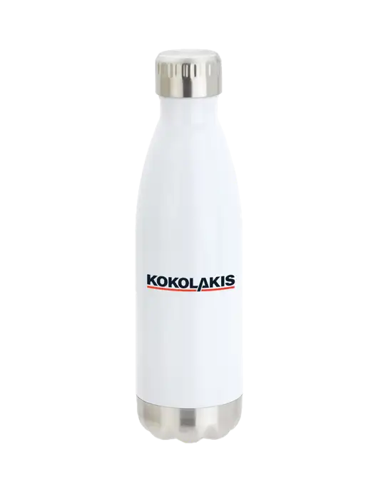 City Go White 17 oz Insulated Bottle w/Kokolakis Logo