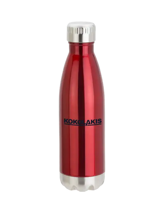 City Go Red 17 oz Insulated Bottle w/Kokolakis Logo