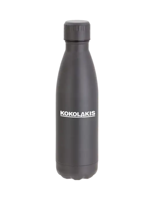 City Go Matte Charcoal 17 oz Insulated Bottle w/Kokolakis Logo