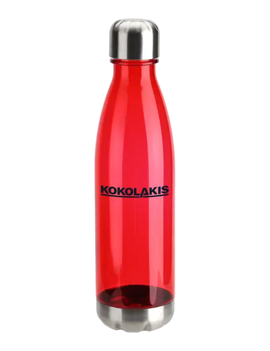 Bayside Tritan Red 25 oz Bottle with Stainless Base and Cap w/Kokolakis Logo