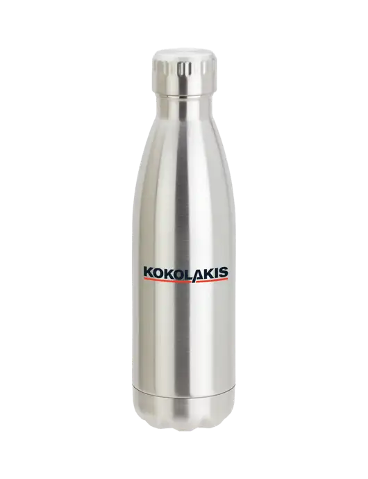 City Go Silver 17 oz Insulated Bottle w/Kokolakis Logo