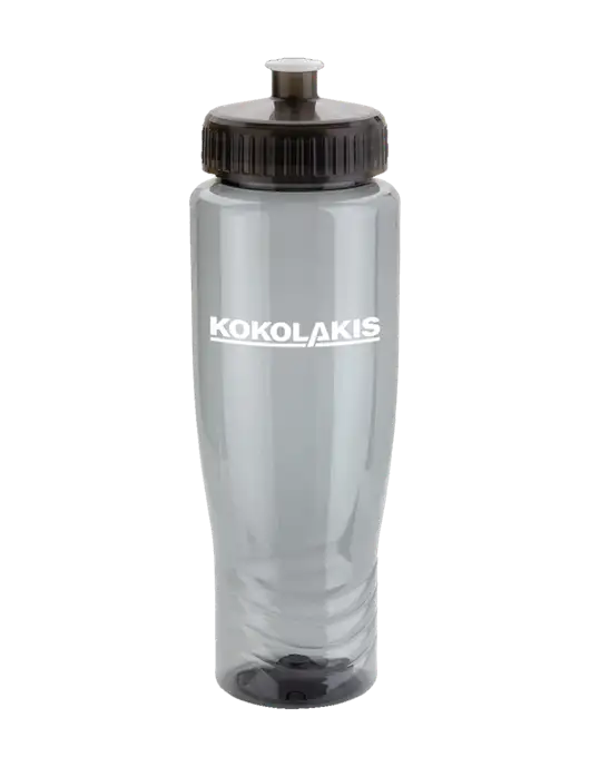 Roam Smoke 28 oz Eco-Polyclear Bottle with Push Pull Lid w/Kokolakis Logo