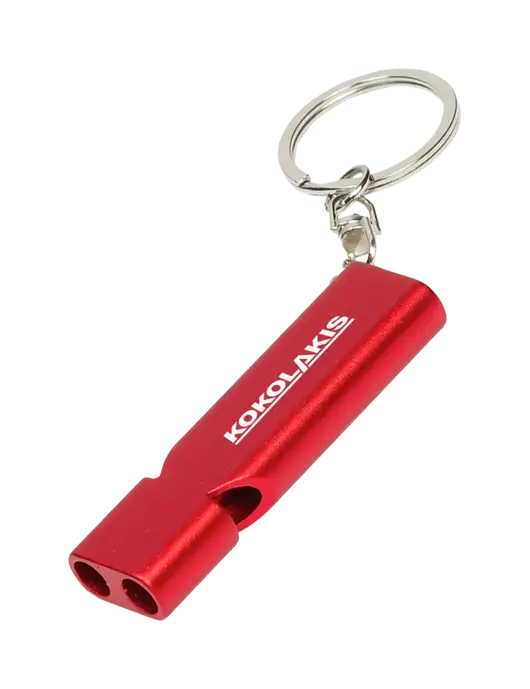 Quick Alert Red Safety Whistle w/Kokolakis Logo