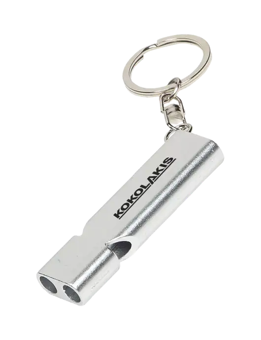 Quick Alert Silver Safety Whistle w/Kokolakis Logo