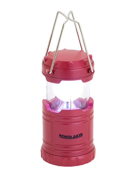 Red Mini Retro Lantern w/Kokolakis Logo