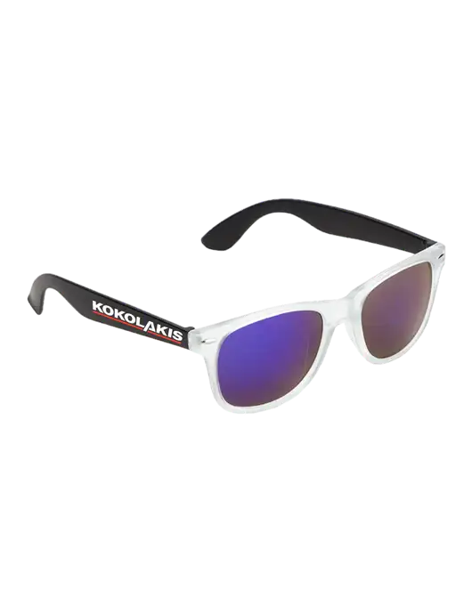 Key West Black Mirrored Sunglasses w/Kokolakis Logo