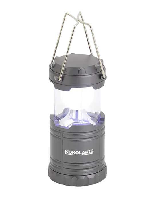 Gunmetal Mini Retro Lantern w/Kokolakis Logo