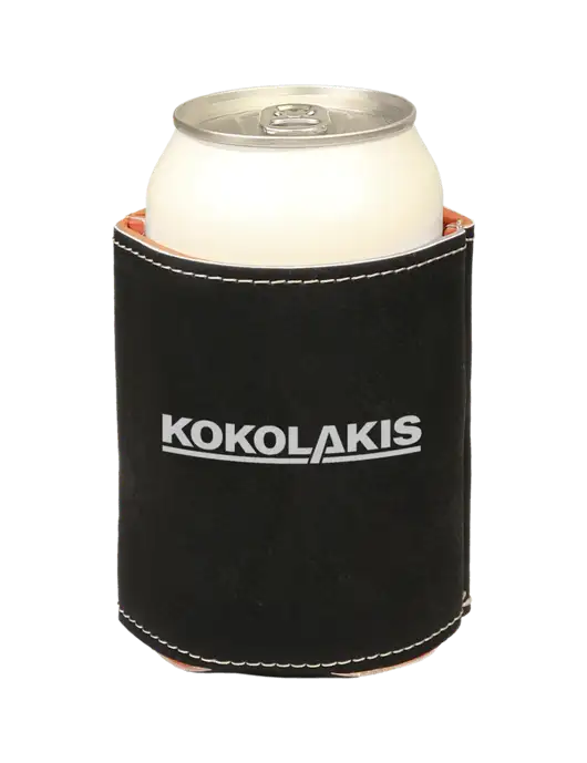 Black Leatherette Beverage Holder w/Kokolakis Logo