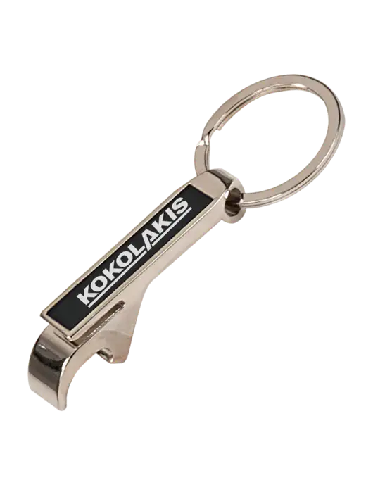 Black Bottle Opener Keychain w/Kokolakis Logo