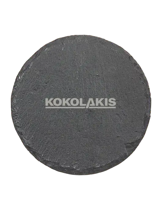 Round Slate Coaster w/Kokolakis Logo