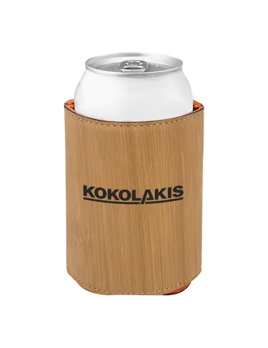 Bamboo Leatherette Beverage Holder w/Kokolakis Logo