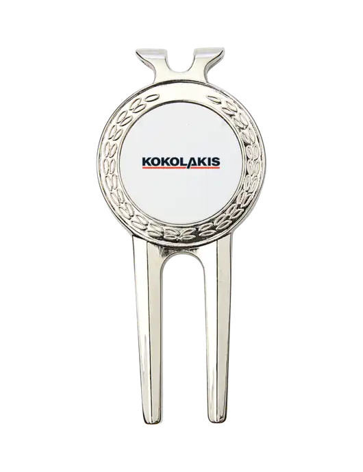 Silver Divot Tool, 1.5 x 3 w/Kokolakis Logo