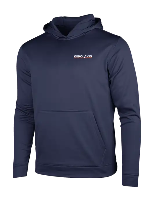 Navy Sport-Wick Fleece Hooded Pullover w/Kokolakis Logo