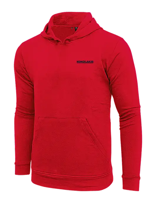 Adidas Red Fleece Hooded Sweatshirt w/Kokolakis Logo