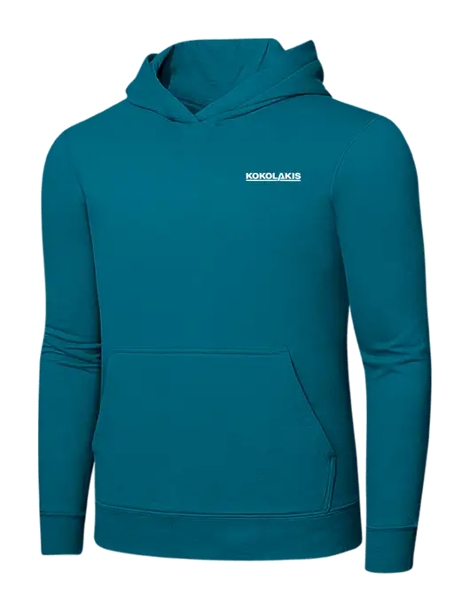 Dark Teal 7.8 oz Ring Spun Hooded Sweatshirt w/Kokolakis Logo