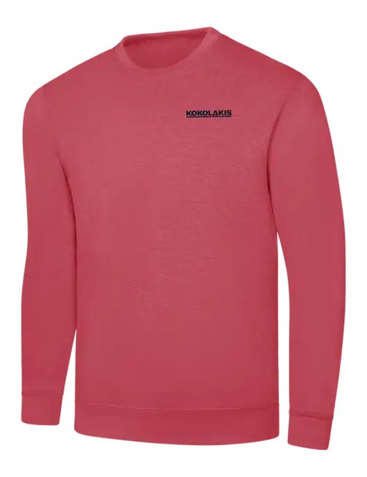 Heather Red 7.8 oz Ring Spun Crew Sweatshirt w/Kokolakis Logo