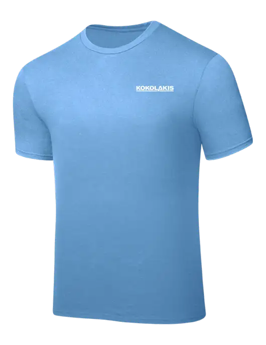 Carolina Blue PosiCharge Competitor Tee w/Kokolakis Logo
