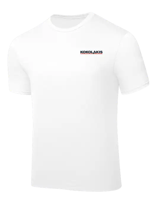White PosiCharge Competitor Tee w/Kokolakis Logo