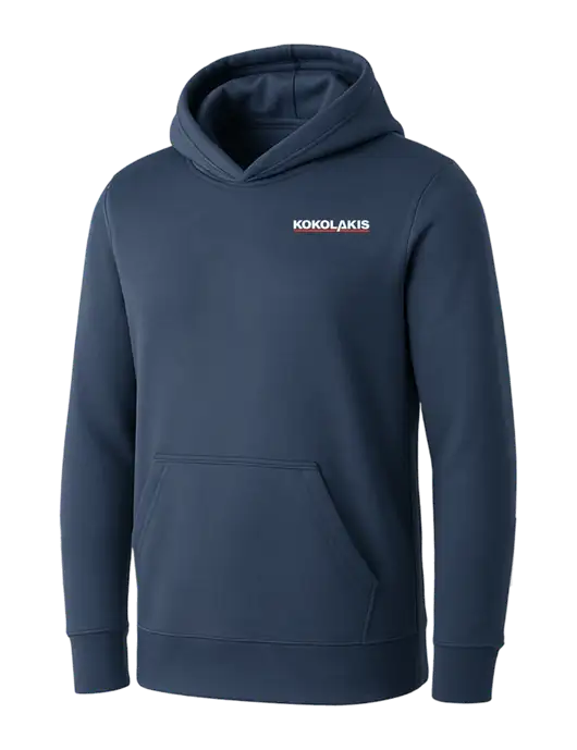 Womens Navy Core Fleece Pullover Hooded Sweatshirt w/Kokolakis Logo