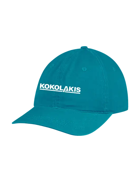 Garment Washed Unstructured Twill Sapphire Cap w/Kokolakis Logo