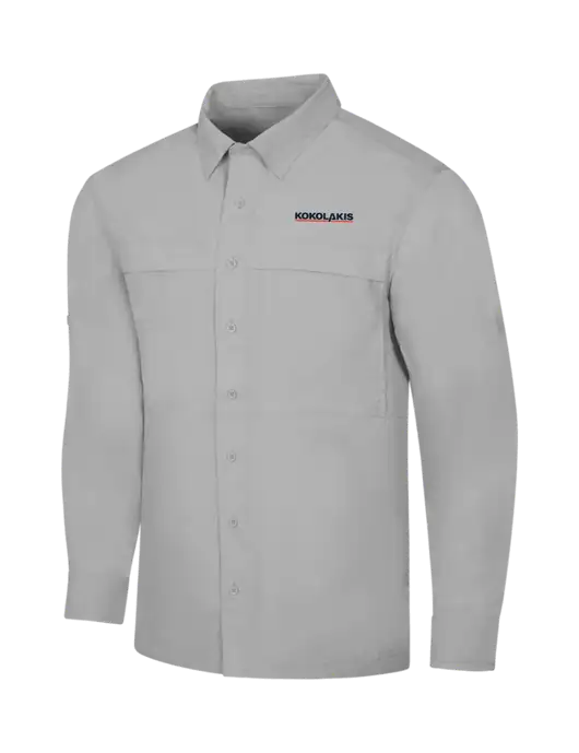 Light Grey Long Sleeve UV Daybreak Shirt w/Kokolakis Logo