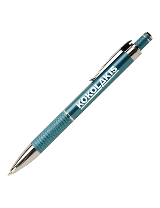 Diamond Etched Sapphire Pen - Black Ink w/Kokolakis Logo