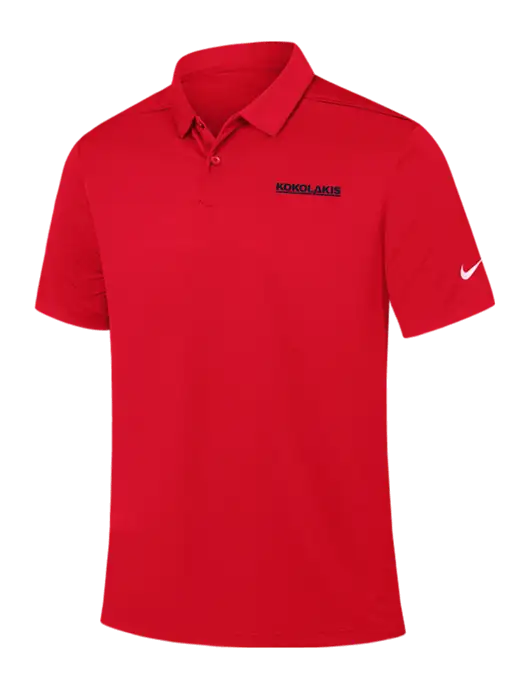 Nike Red Dry Essential Solid Polo w/Kokolakis Logo