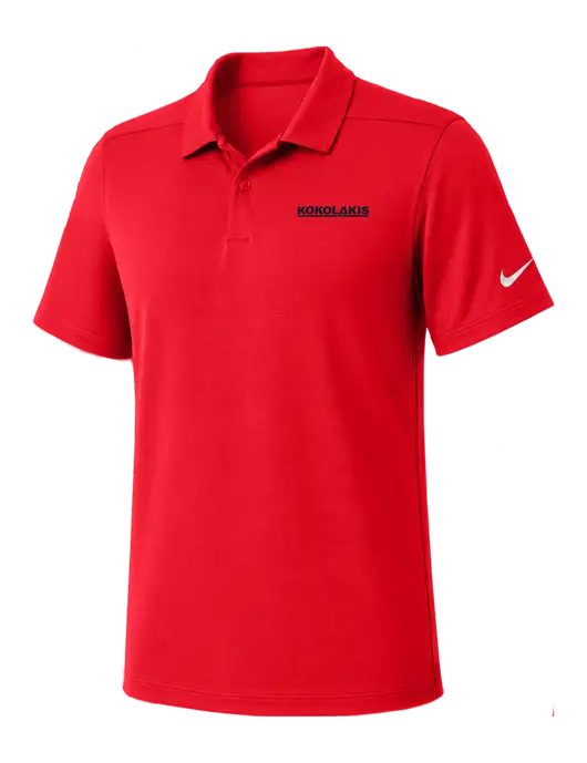 Nike Red Dry Essential Solid Polo w/Kokolakis Logo