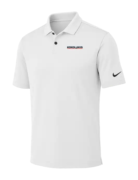 Nike White Dri-FIT Vapor Polo w/Kokolakis Logo