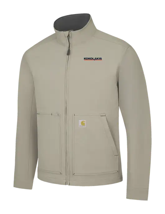Carhartt Light  Grey Super Dux Soft Shell Jacket w/Kokolakis Logo