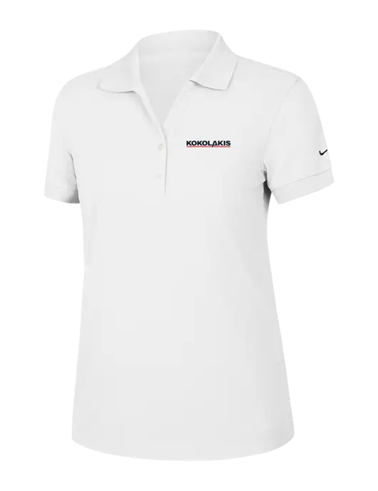 Nike Womens Dri-FIT Classic White Polo w/Kokolakis Logo