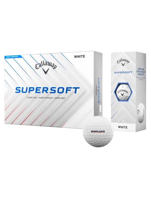 Callaway Supersoft Golf Balls 12/pk w/Kokolakis Logo