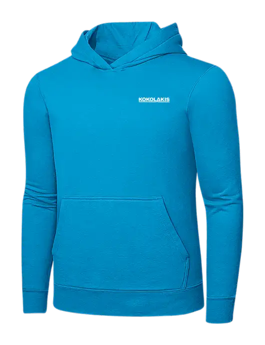 Sapphire 7.8 oz Ring Spun Hooded Sweatshirt w/Kokolakis Logo