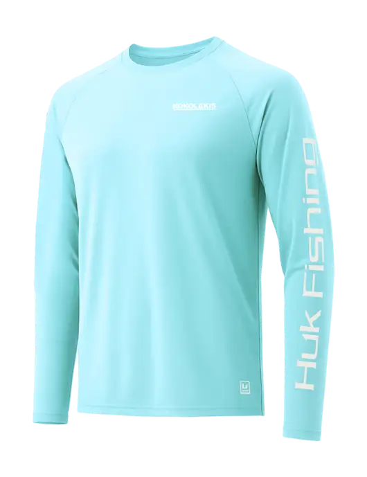 HUK Very Light Sapphire LoPro Pursuit Long Sleeve T-Shirt w/Kokolakis Logo