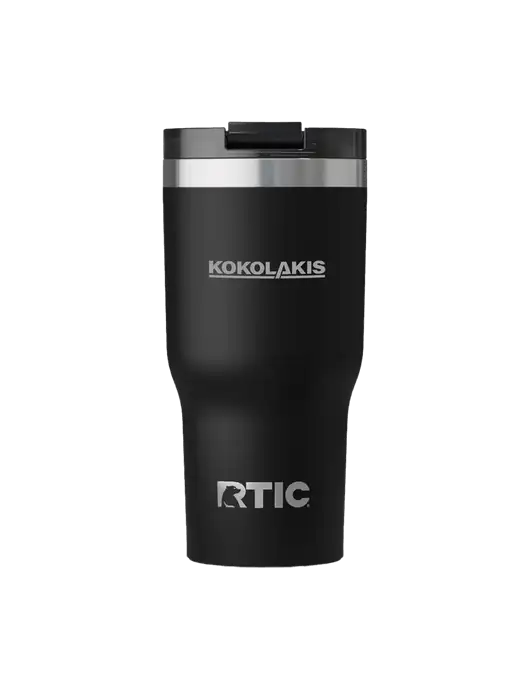 RTIC Essential 20 oz Black Tumbler w/Kokolakis Logo