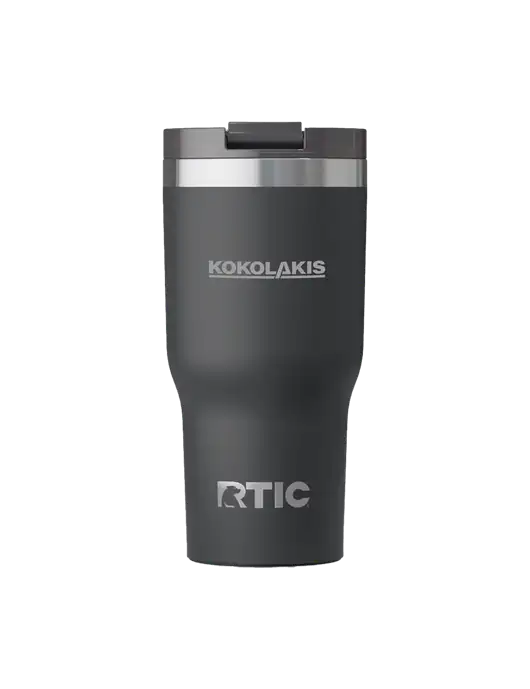 RTIC Essential 20 oz Charcoal Tumbler w/Kokolakis Logo