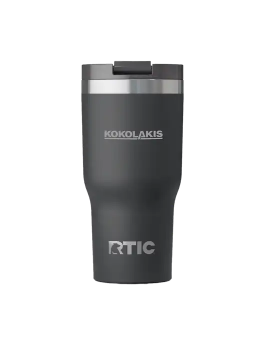 RTIC Essential 20 oz Charcoal Tumbler w/Kokolakis Logo
