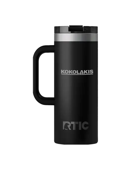 RTIC Road Trip 20 oz Black Travel Mug w/Kokolakis Logo
