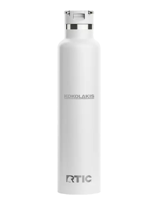RTIC Journey 26 oz White Bottle w/Kokolakis Logo