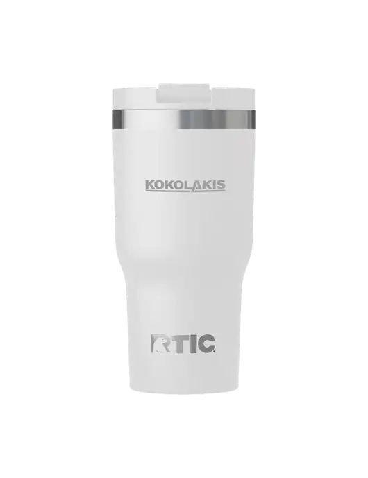 RTIC Essential 20 oz White Tumbler w/Kokolakis Logo