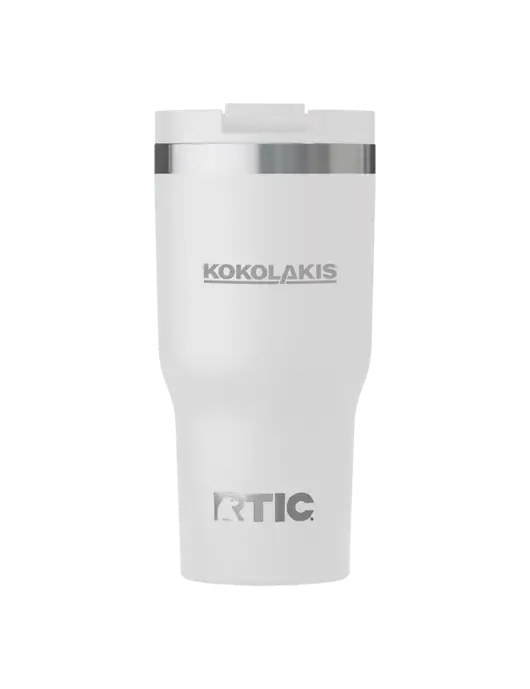 RTIC Essential 30 oz White Tumbler w/Kokolakis Logo