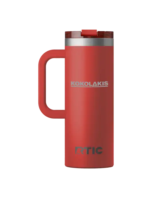 RTIC Road Trip 20 oz Red Travel Mug w/Kokolakis Logo
