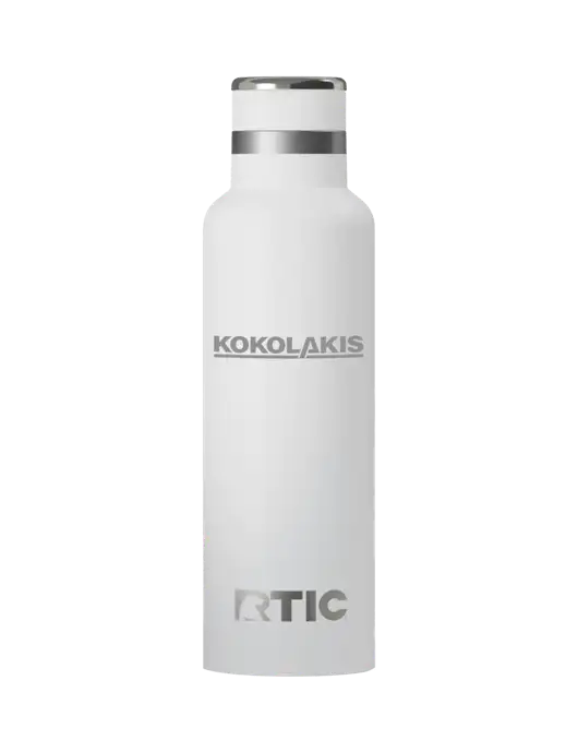 RTIC Journey 20 oz White Bottle w/Kokolakis Logo