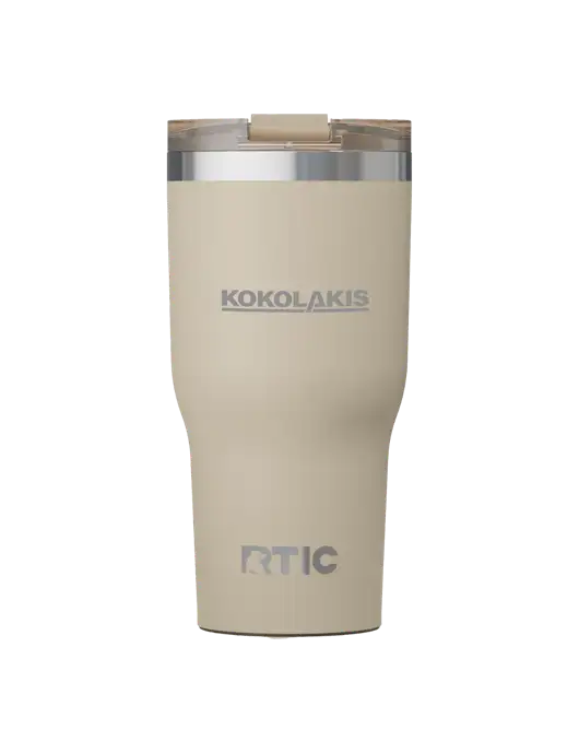 RTIC Essential 30 oz Tan Tumbler w/Kokolakis Logo
